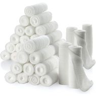 Gauze Bandage Rolls - 4 Yards Per Roll of Medical Grade Gauze Bandage and Stretch Bandage Wrapping for Dressing All Types of Wounds and First Aid Kit by MEDca, (3