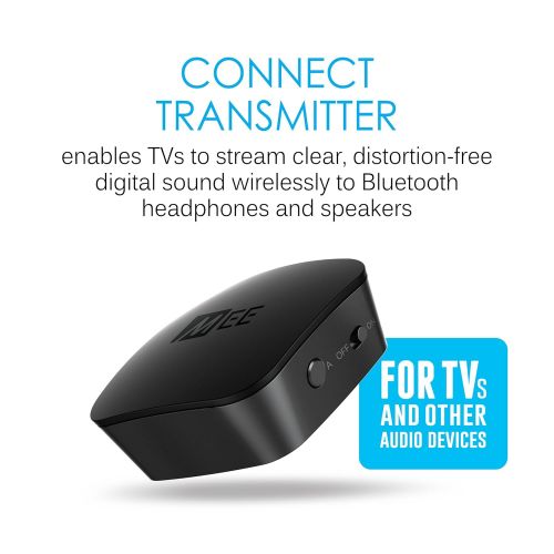  MEE audio Connect T1N1 Bluetooth Wireless Headphone System for TV - Includes Bluetooth Wireless audio Transmitter and Wireless Neckband In-Ear Headphones