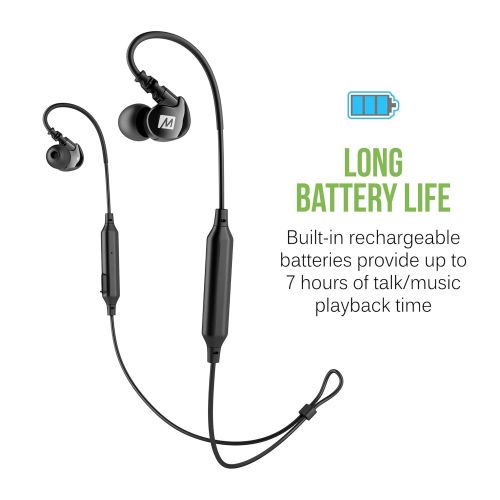  MEE audio M6B Bluetooth Wireless Sports In-Ear Earbud Headphones , Black - EP-M6B-BK-MEE