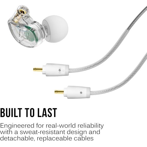  [아마존 핫딜]  [아마존핫딜]MEE audio M6 PRO Musicians’ In-Ear Monitors with Detachable Cables; Universal-Fit and Noise-Isolating (2nd Generation) (Clear)