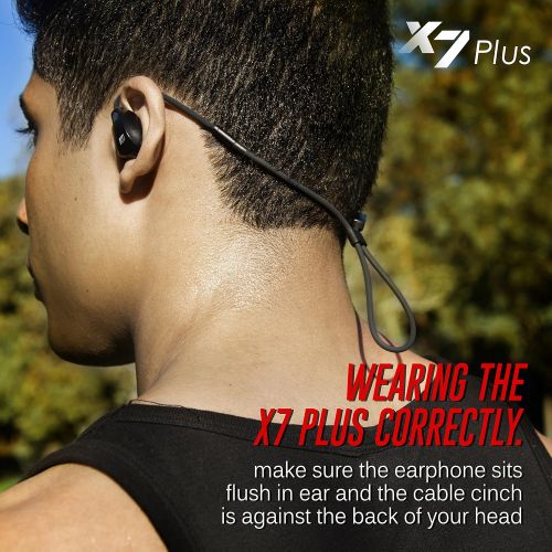  MEE audio EP-X7Plus-BK-MEE Stereo Bluetooth Wireless Sports in-Ear HD Headphones