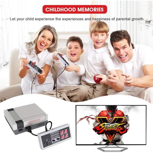  [아마존베스트]MEEPHONG Retro Game Console, AV Output NES Console Built-in Hundreds of Classic Video Games