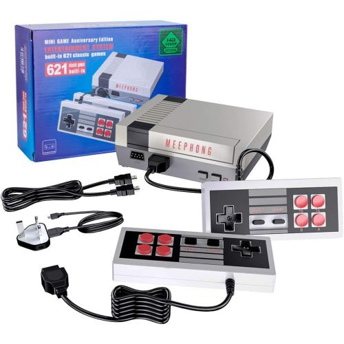  [아마존베스트]MEEPHONG Retro Game Console, HDMI HD NES Console Classic Game Console Built-in Hundreds of Classic Video Games