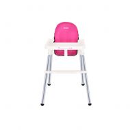 MEETGG Highchair- Baby Dinning Chair Height Adjustable Highchair Secure Anti-Fall Travel Booster Seat Waterproof Antifouling Infant Feeding Chair (Cloth Cushion)