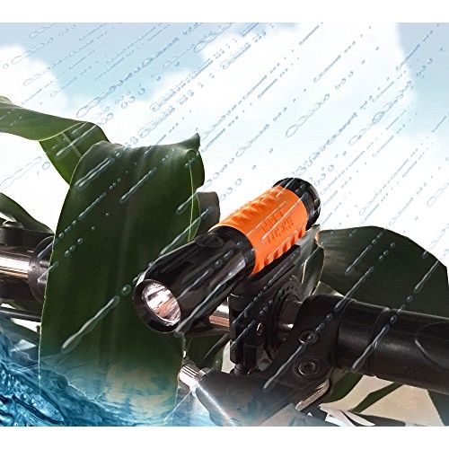  MEETLOCKS Super Bright USB Rechargeable Bike Torch, High Intensity Cree Q3 LED and USB