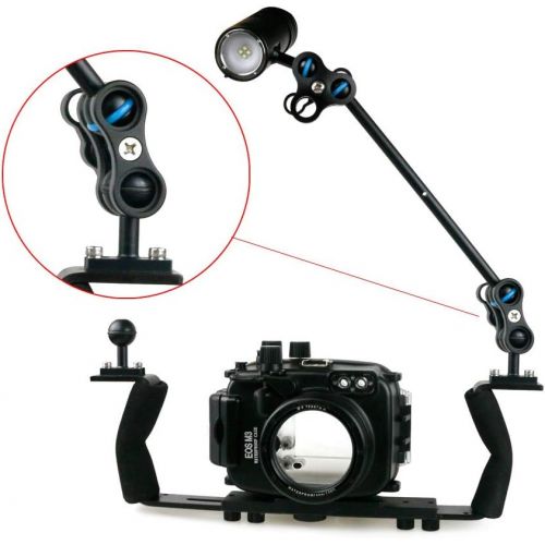  MEIKON Diving clamp Tripod Mount Adapter Compatible with GoPro Hero