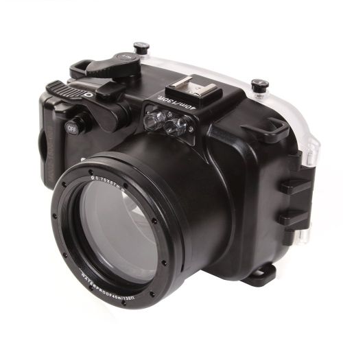  MEIKON Fotga 40m 130ft Waterproof Underwater Diving Camera Housing Case for Sony A5000 with 16-50mm Lens Camera