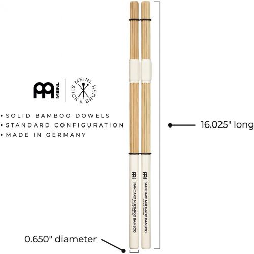  [아마존베스트]Meinl Stick & Brush Bamboo Standard Multi Rod Bundle Sticks SB201