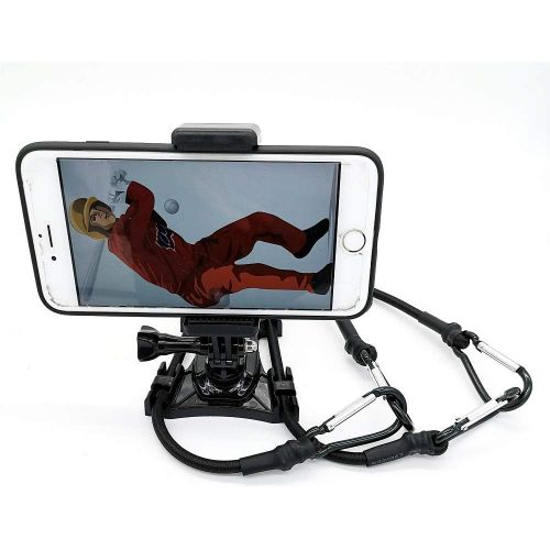  Meinuoke - Cell Phone Fence Mount - Camera Backstop Chain Link Mount for Gopro Action Camera Small Digital Camera and Smartphones - Your Baseball - Softball - Tennis Games Buddy