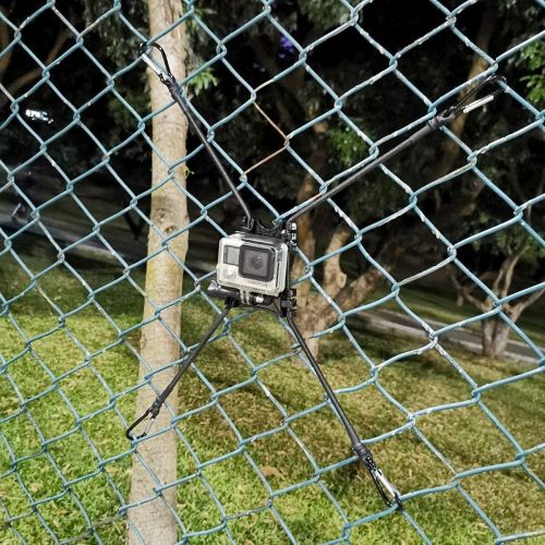  Meinuoke - Cell Phone Fence Mount - Camera Backstop Chain Link Mount for Gopro Action Camera Small Digital Camera and Smartphones - Your Baseball - Softball - Tennis Games Buddy