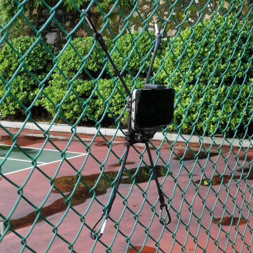  Meinuoke - Cell Phone Fence Mount - Camera Backstop Chain Link Mount for Gopro Action Camera Small Digital Camera and Smartphones - Your Baseball - Softball - Tennis Games Buddy