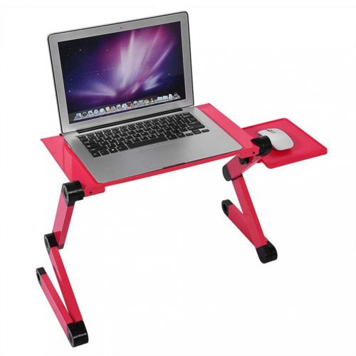  MEIZOKEN Portable Mobile Laptop Standing Desk for Bed Sofa Laptop Folding Table Notebook Desk with Mouse Pad for Bureau Meuble Office