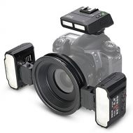 MEKE Meike MK-MT24 Close-Up Speedlight Macro Twin Lite Flash Compatible with Nikon F-Mount Z-Mount Digital SLR Cameras D1X D2 D2H D2X D3 D3X D200 D300 D300S D700 D3500 Z6 Z7, etc