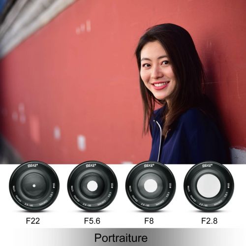  MEKE Meike 85mm F2.8 Manual Focus Aspherical Medium Telephoto Prime Macro Lens with Portrait Capability for Fuji X-Mount Digital Mirrorless DSLR Cameras