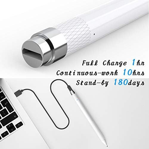  [아마존베스트]MEKO 1.6mm Fine Tip Active Digital Stylus Pen with Universal Fiber Tip 2-in-1 for Drawing and Handwriting Compatible with Apple Pen iPad iPhone and Andriod Touchscreen Cellphones,