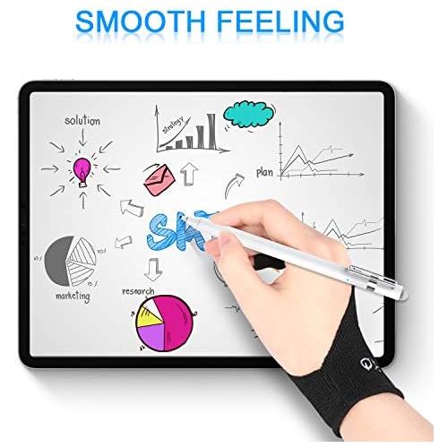  [아마존베스트]MEKO 1.6mm Fine Tip Active Digital Stylus Pen with Universal Fiber Tip 2-in-1 for Drawing and Handwriting Compatible with Apple Pen iPad iPhone and Andriod Touchscreen Cellphones,