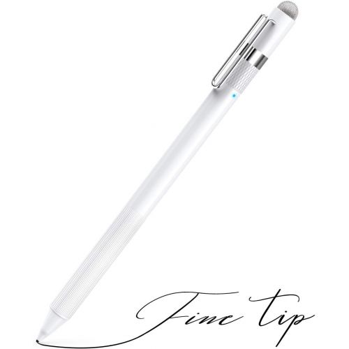  [아마존베스트]MEKO 1.6mm Fine Tip Active Digital Stylus Pen with Universal Fiber Tip 2-in-1 for Drawing and Handwriting Compatible with Apple Pen iPad iPhone and Andriod Touchscreen Cellphones,