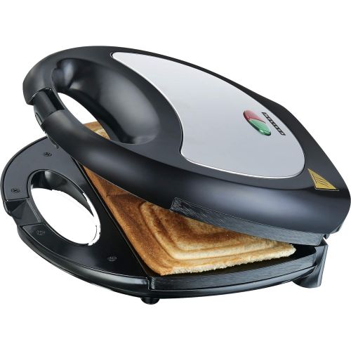  Melissa 16240099 750 Watt Sandwichtoaster Sandwich-Maker mit antihaftbeschichteten Backplatten, Edelstahl Details