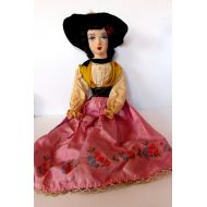 Beautiful Rare Antique Gypsy Boudoir Doll /MEMsArtShop.