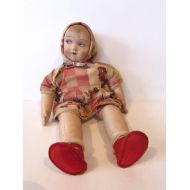 Beautiful Rare Antique/Vintage Cloth Doll /MEMsArtShop.