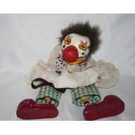 Unusual Old Vintage Clown Puppet Doll Film Prop /MEMsArtShop.