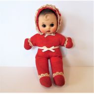 Super Vintage Collector Larger Rosy Doll - No Squeaker Mama Sound / MEMsArtShop.