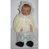 Pretty Vintage Doll With Composition Head And Cloth Body /MEMsArtShop .