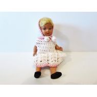 MEMsArtShop Very Pretty Small Rare Vintage Doll In Handmade Outfit.