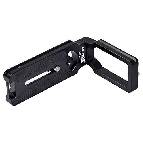  [아마존베스트]Mengs Camera Solid Aluminium L-Shaped Vertical Quick-Release Plate for Tripod Ball Head with 1/4 Inch Camera Screw