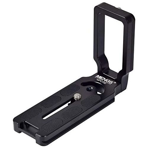  [아마존베스트]Mengs Camera Solid Aluminium L-Shaped Vertical Quick-Release Plate for Tripod Ball Head with 1/4 Inch Camera Screw