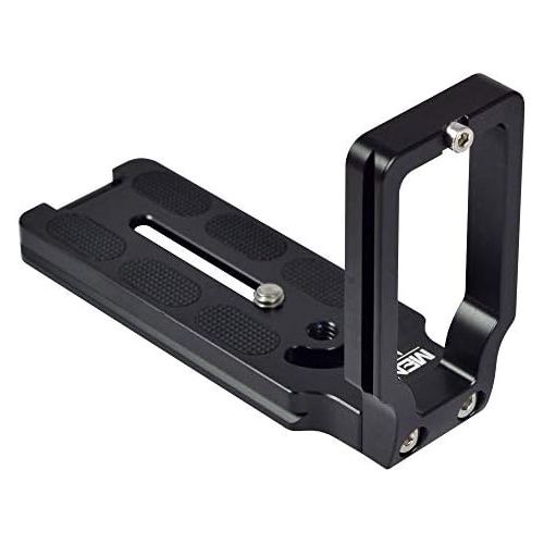  [아마존베스트]Mengs Camera Solid Aluminium L-Shaped Vertical Quick-Release Plate for Tripod Ball Head with 1/4 Inch Camera Screw