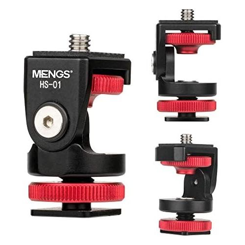  [아마존베스트]MENGS HS-01 Mini Tripod Ball Head Mount for Hot Shoe Mounting Ball Head, Bottom Screw Hole: 1/4 Screw Mounting, Weight: 34g, Ball Head Diameter is 20mm, Max Load 5kg