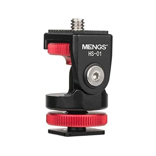  [아마존베스트]MENGS HS-01 Mini Tripod Ball Head Mount for Hot Shoe Mounting Ball Head, Bottom Screw Hole: 1/4 Screw Mounting, Weight: 34g, Ball Head Diameter is 20mm, Max Load 5kg