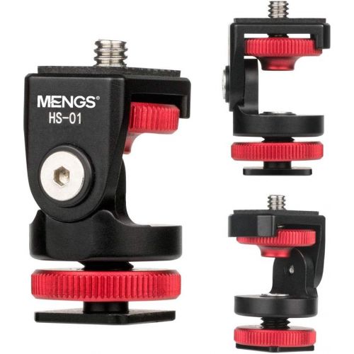  [아마존베스트]MENGS HS-01 Mini Tripod Ball Head Mount for Hot Shoe Mounting Ball Head, Bottom Screw Hole: 1/4 Screw Mounting, Weight: 34g, Ball Head Diameter is 20mm, Max Load 5kg