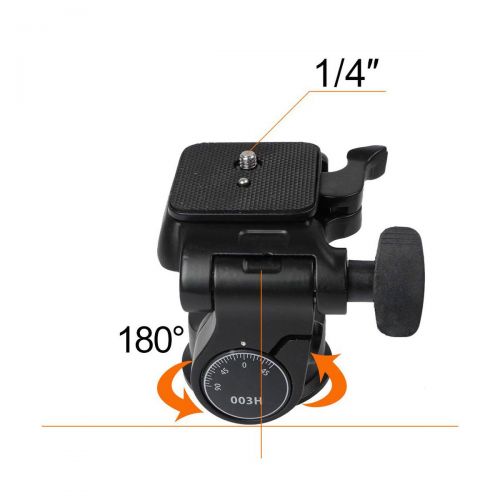  MENGS 003H 3-Way Pan and Tilt Head Aluminum Alloy For DSLR Camera and Tripod