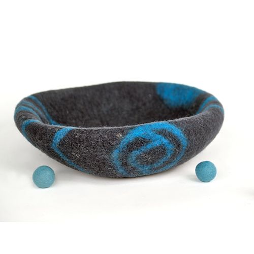  MEOWFIA Premium Cat Bed Cave (Large) - Eco Friendly 100% Merino Wool Beds for Cats and Kittens