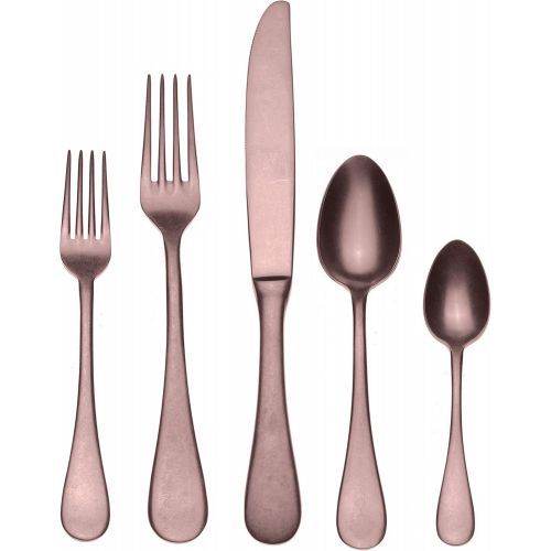  MEPRA Mepra 1098VI22005 Vintage Bronzo 5 Piece Place Setting, Pewter Bronze