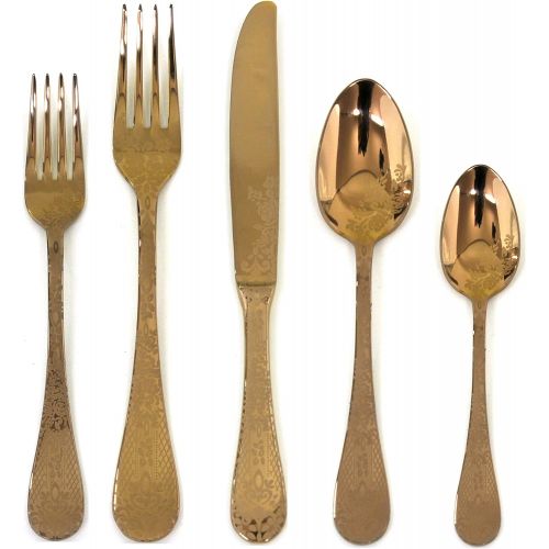  MEPRA Mepra 1098CB22005 Casablanca Bronzo 5 Piece Place Setting, Rose Gold