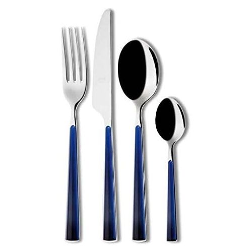  MEPRA Mepra 113B22024 24 Piece Primavera Cutlery Set, Blue