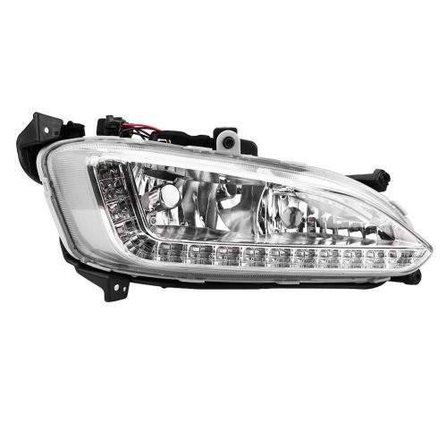  MERCEDES KIMISS 1 Pair Car Daytime Running Light DRL Fog Lamp Cover for Hyundai Santa Fe/IX45 2013-2015