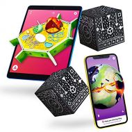 MERGE Cube (2 Pack) - Hold Anything - Science and STEM Educational Tool - Hands-on Digital Teaching Aids - Science Simulations and STEM Projects - Home School, Remote and in Classr