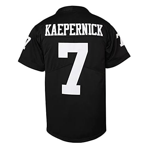  MESOSPERO ImWithKap 7 Colin Kaepernick IM with KAP All Stitched Movie Football Jersey Black S-XXXL