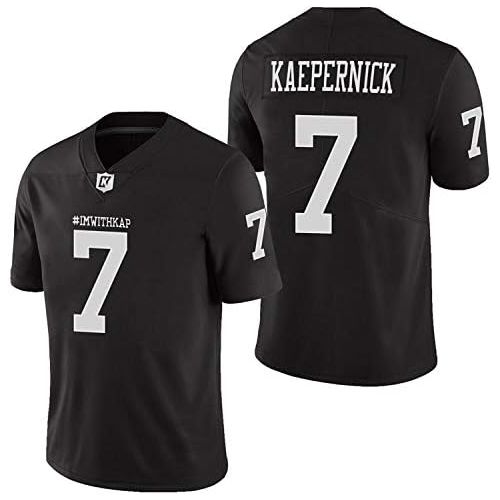  MESOSPERO ImWithKap 7 Colin Kaepernick IM with KAP All Stitched Movie Football Jersey Black S-XXXL