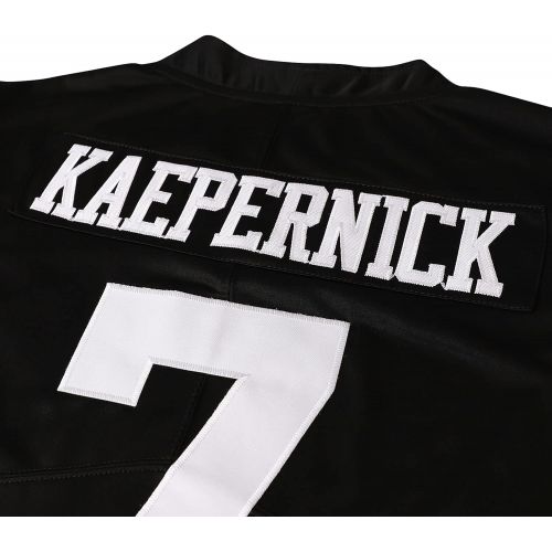  MESOSPERO ImWithKap 7 Colin Kaepernick IM with KAP All Stitched Movie Football Jersey Black S-XXXL