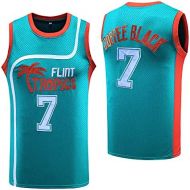 MESOSPERO Flint Tropics Jackie Moon #33 Coffee Black #7 Semi Pro 90s Hip Hop Clothes for Party Men Basketball Jersey Green White