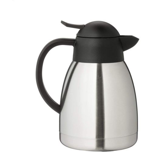  METRO Professional Isolierkanne Edelstahl | 1,0 Liter | Thermoskanne | doppelwandig | Kaffeekanne | Teekanne