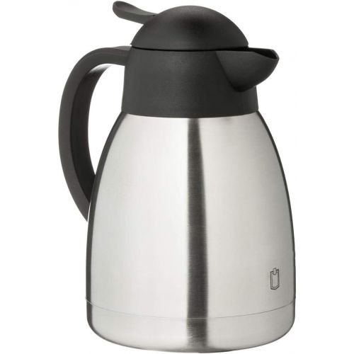  METRO Professional Isolierkanne Edelstahl | 1,0 Liter | Thermoskanne | doppelwandig | Kaffeekanne | Teekanne
