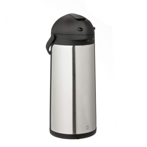  METRO Professional Airpot Pumpkanne | 5 Liter | Pumpisolierkanne | Pumpthermoskanne | Getraenkespender | auch fuer den gewerblichen Einsatz | Edelstahl | Kaffeekanne