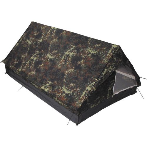  MFH 2 Person Tent Minipack With Net Flecktarn Camo