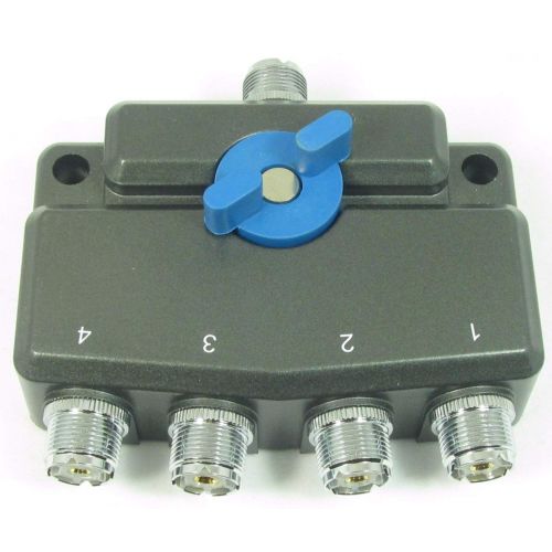  MFJ-2704 4-Position Antenna Switch with SO-239 Connectors for Up to 900MHz